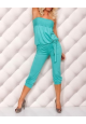 Boobtube Jumpsuit Turquoise